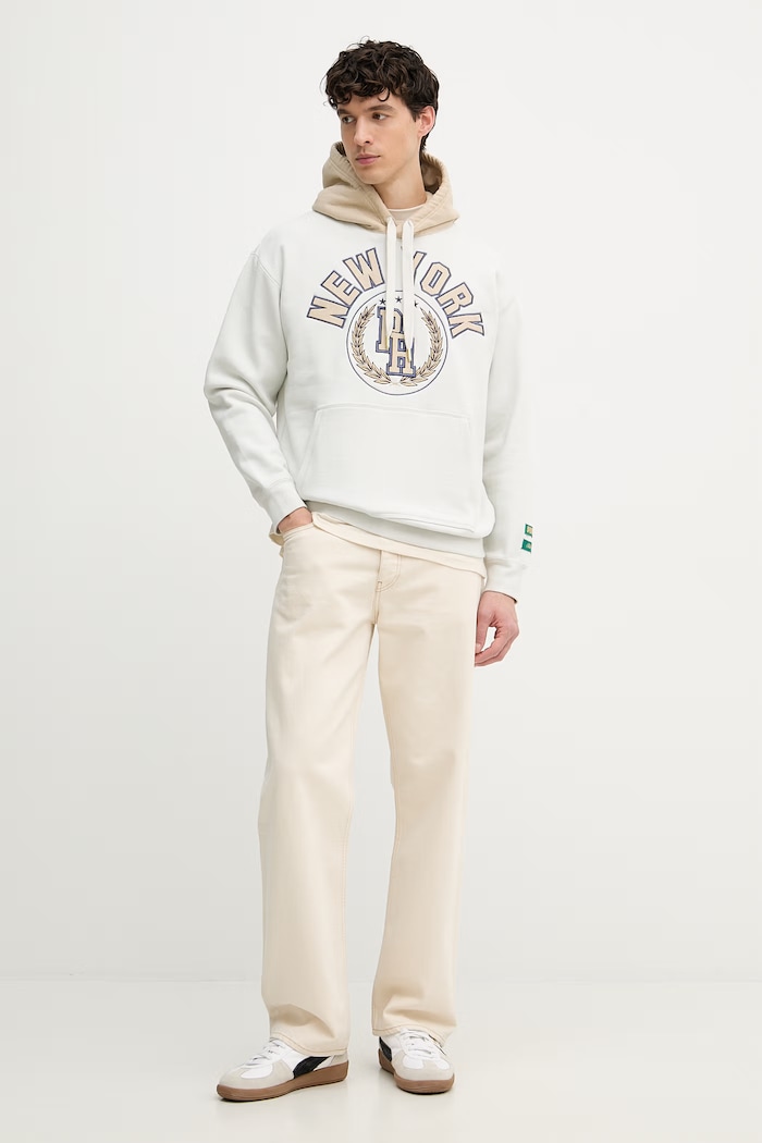 Puma bluza męska bawełniana PUMA x RHUIGI Hoodie 620889 beżowy AW23