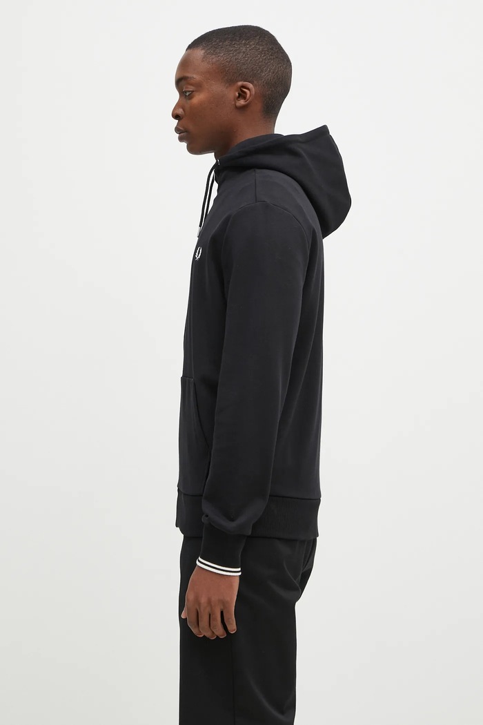 Pamučna dukserica Fred Perry J7536.198 crna AA00