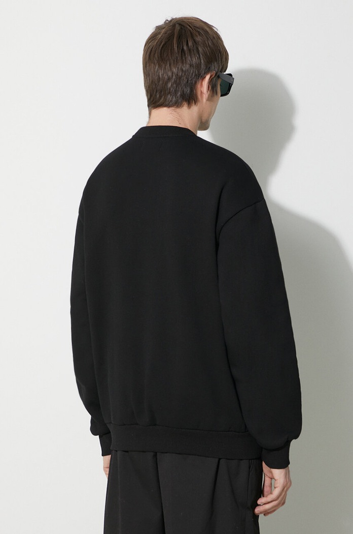 Odzież Butter Goods bluza Embossed Logo Crewneck Sweatshirt BGQ423D11104 czarny