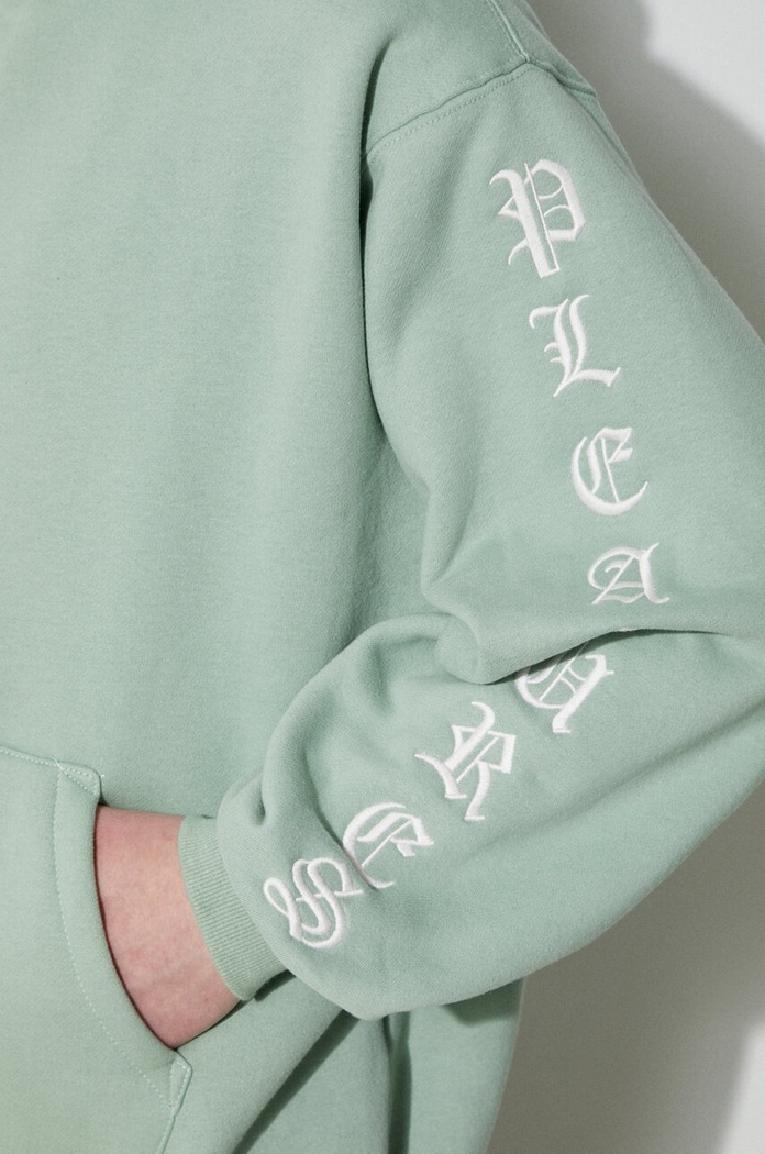 Μπλούζα PLEASURES Oe Zip Up Hoodie P23W038.MATCHA