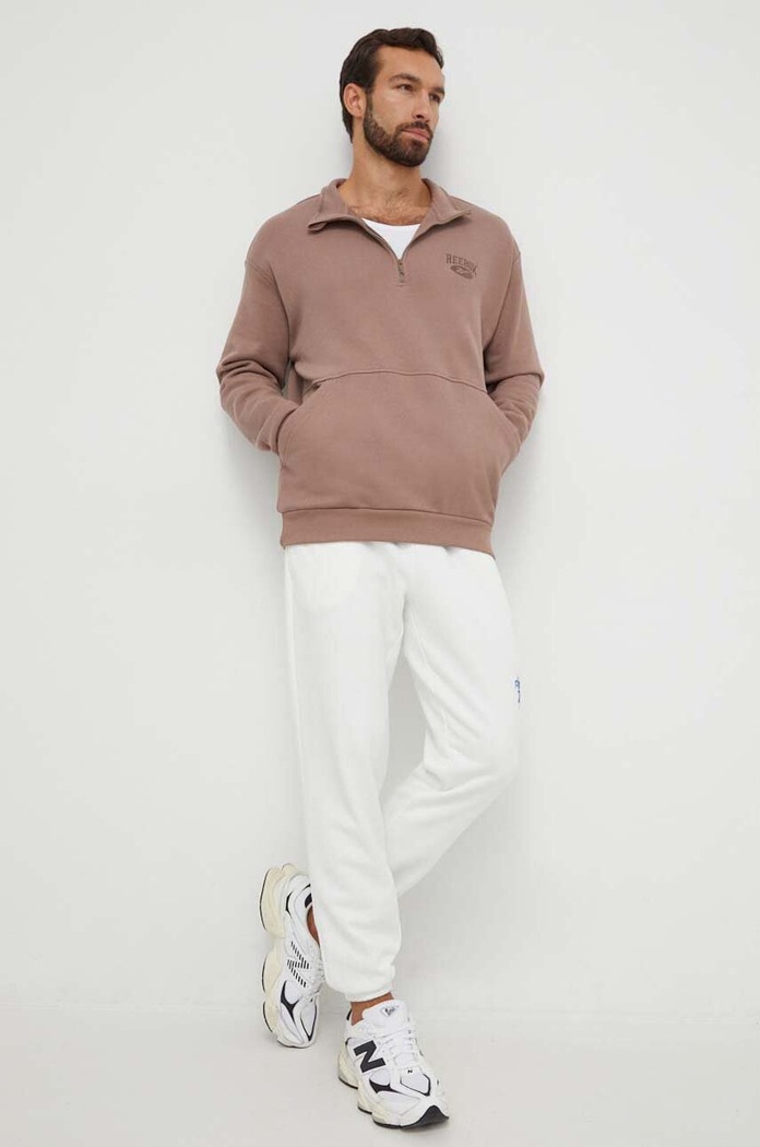Reebok Classic pamut melegítőfelső barna 100036747