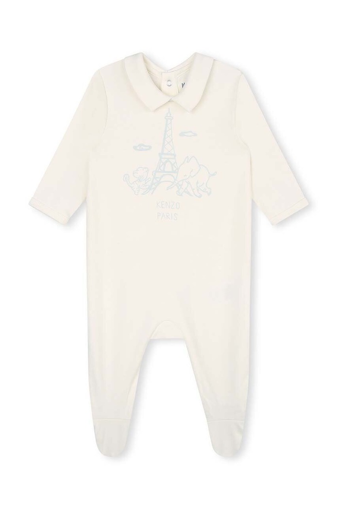 Dziewczynka Kenzo Kids śpioszki bawełniane niemowlęce 2-pack K98144 niebieski