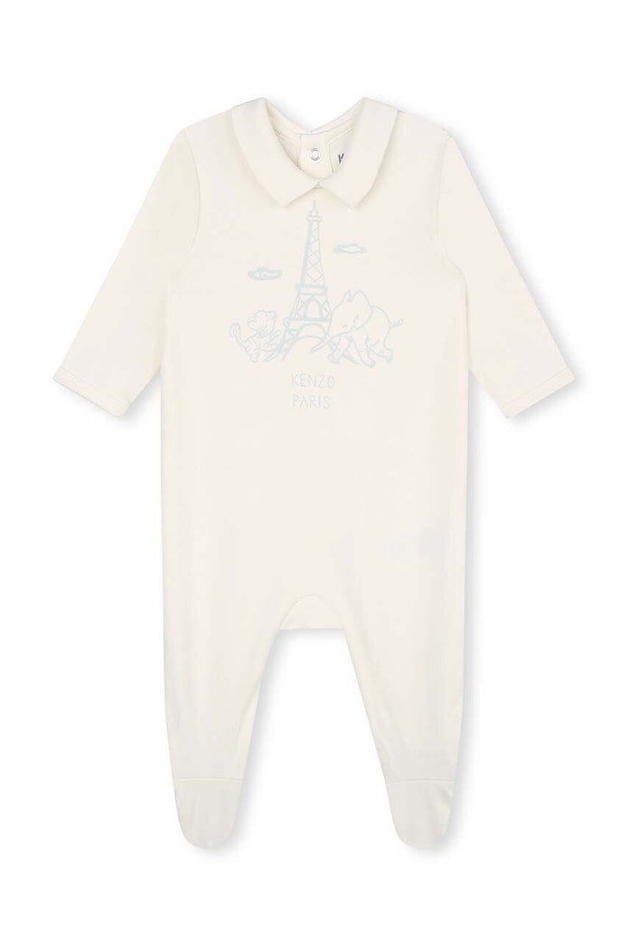 Dziewczynka Kenzo Kids śpioszki bawełniane niemowlęce 2-pack K98144 niebieski