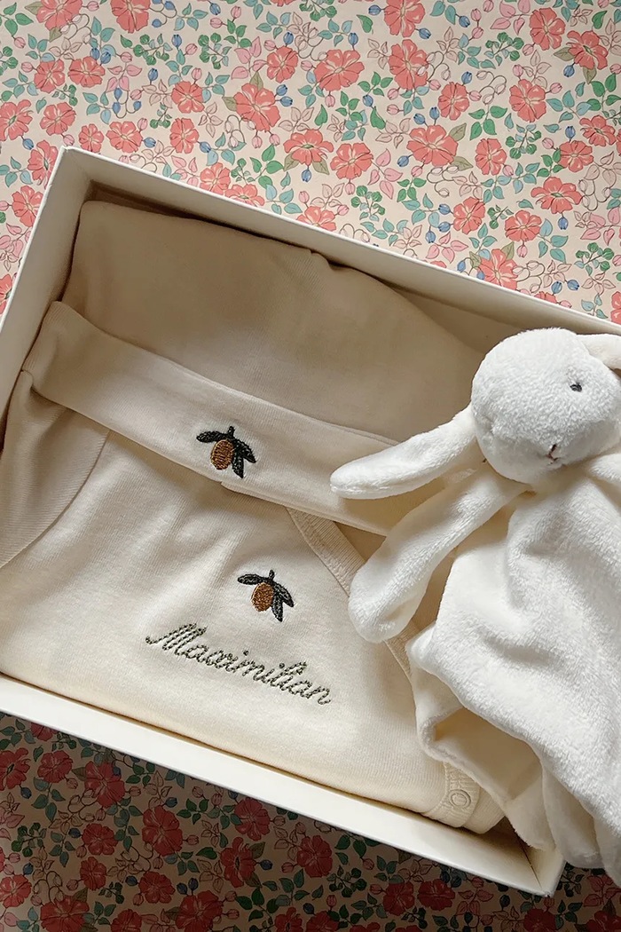 Konges Sløjd Set pentru bebeluși din bumbac MATERNITY PACKAGE pachet de 3 KS6041