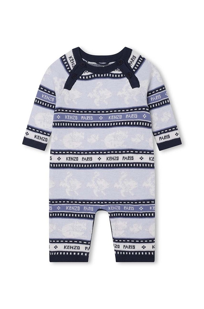 Kenzo Kids rampers bawełniany niemowlęcy niebieski K94110