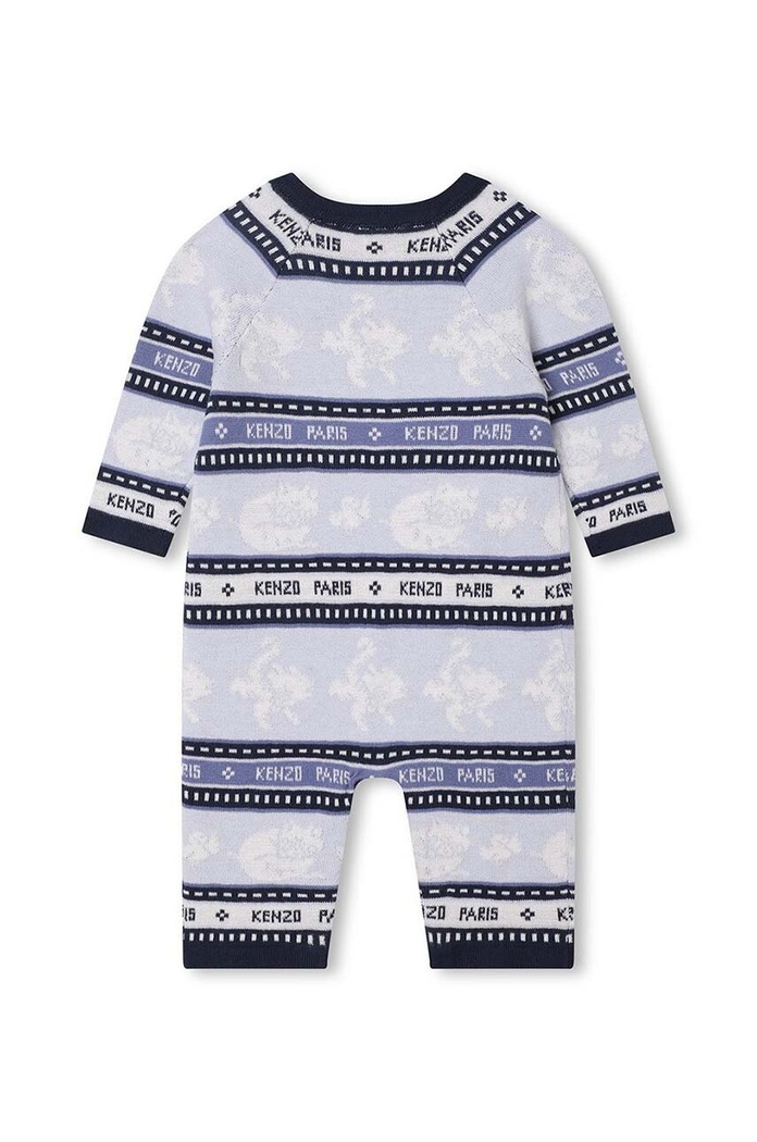 Kenzo Kids rampers bawełniany niemowlęcy K94110 niebieski AW23