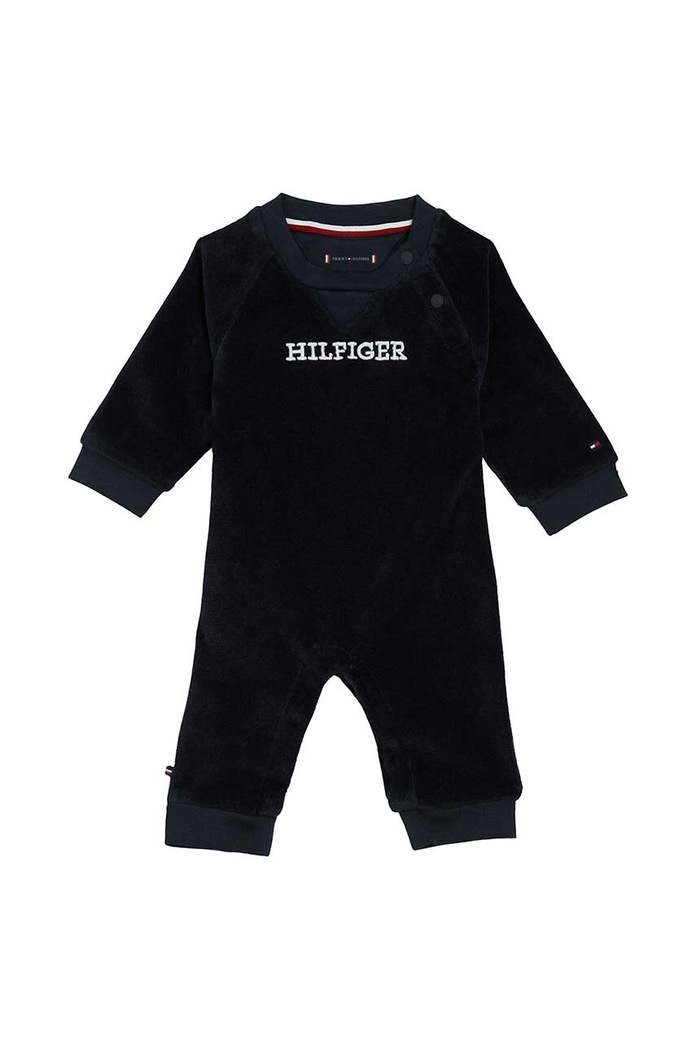 Tommy Hilfiger pajacyk niemowlęcy Produkt niemowlęcy granatowy KN0KN01665.9BYX