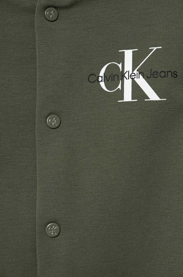 Chłopiec Calvin Klein Jeans pajacyk niemowlęcy IN0IN00136.9BYX zielony