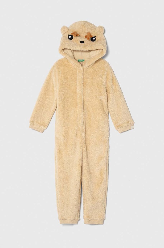 Ολόσωμη φόρμα μωρού United Colors of Benetton μπεζ 3WK60T01L.G.SEASONAL