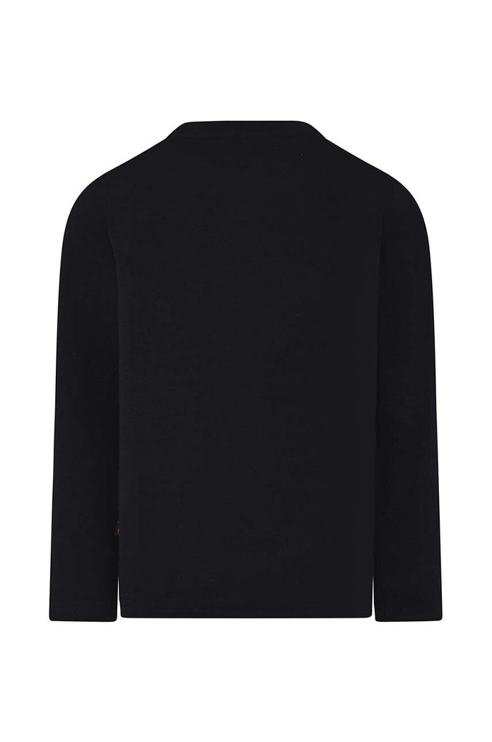 Lego longsleeve bawełniany dziecięcy 12010892 czarny AW23