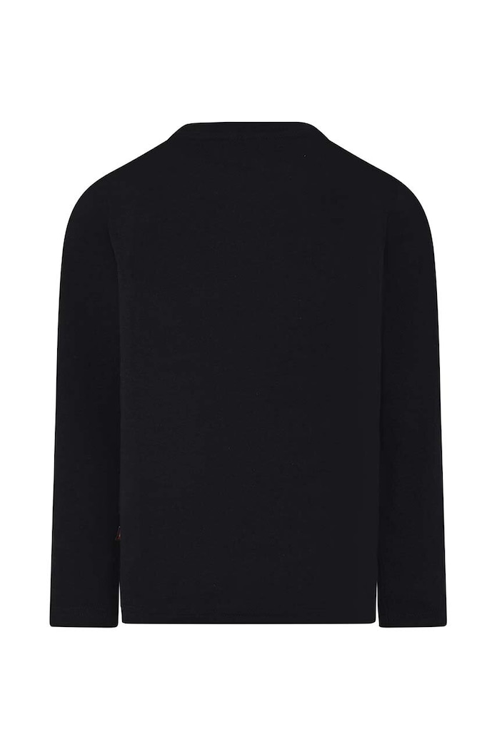 Lego longsleeve bawełniany dziecięcy 12010892 czarny AW23