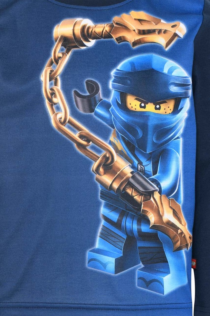 Dječaci Dječja pamučna majica dugih rukava Lego 12010902 mornarsko plava