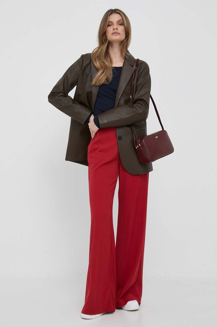 Tričko s dlhým rukávom Tommy Hilfiger WW0WW38869 tmavomodrá NC24
