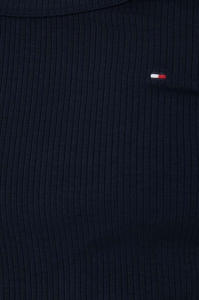 Tričko s dlhým rukávom Tommy Hilfiger WW0WW38869 tmavomodrá