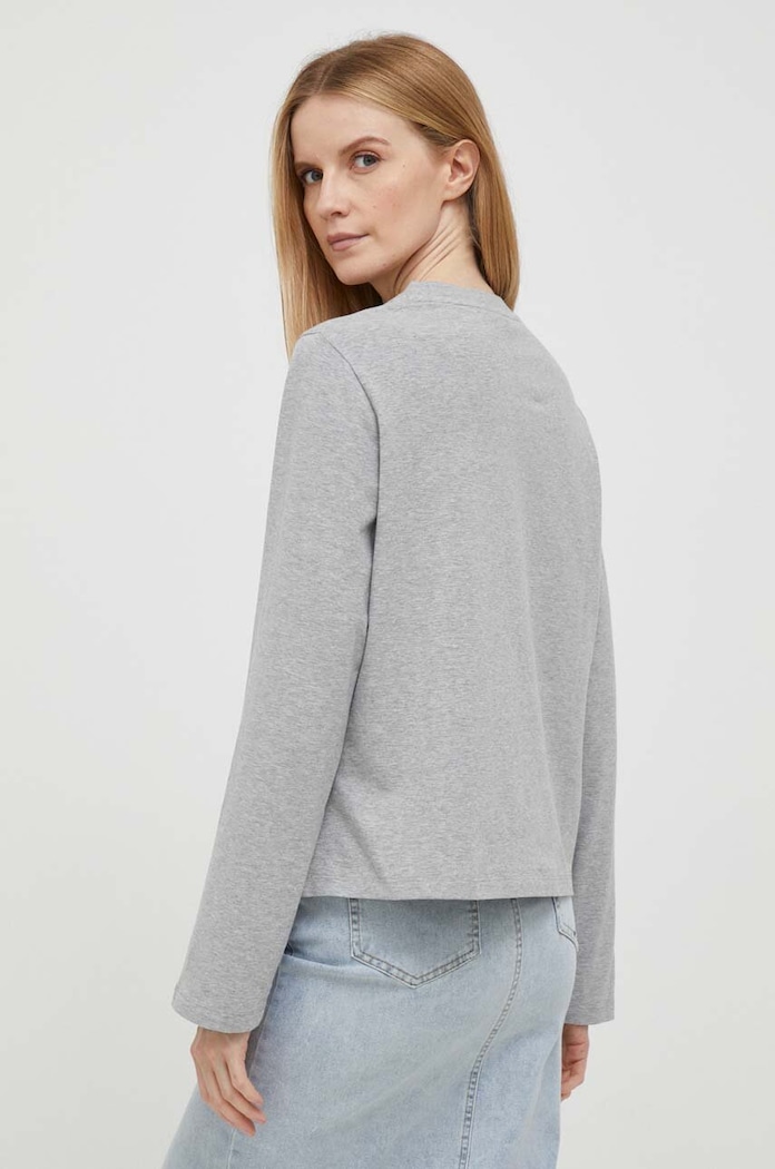 Odzież Tommy Hilfiger longsleeve WW0WW39784 szary