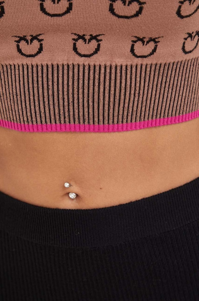 Pinko sweter 101561.A112 brązowy