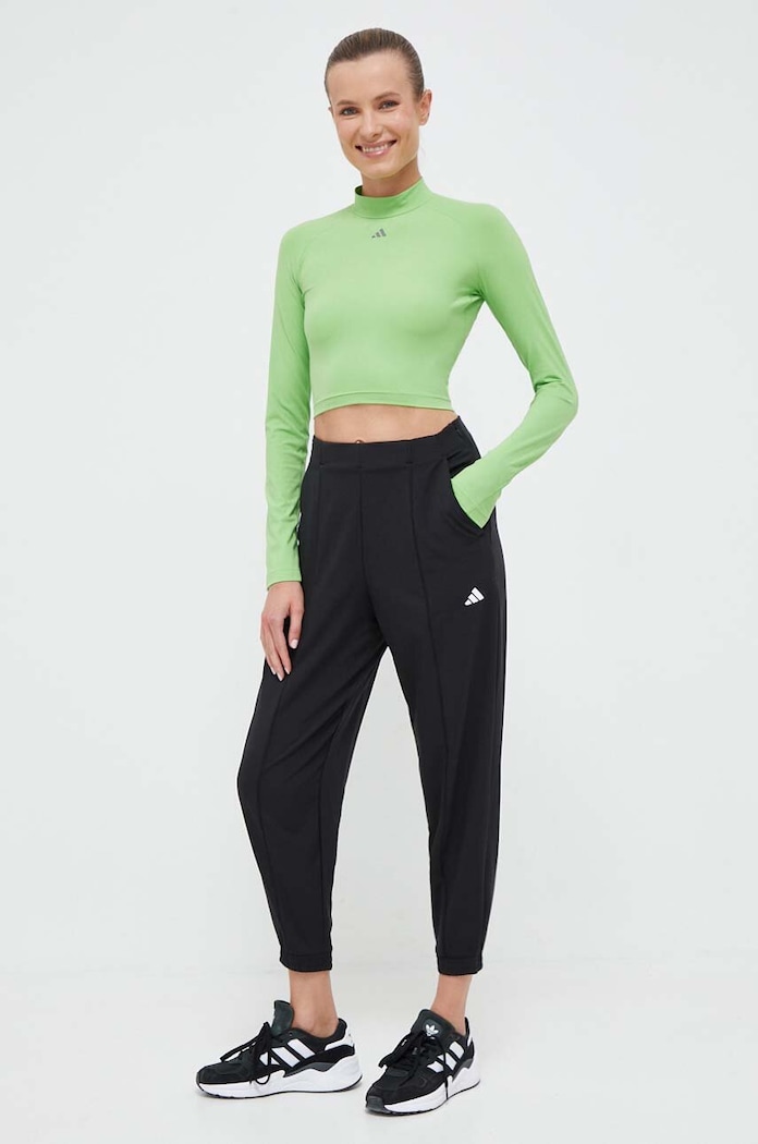Tréningové tričko s dlhým rukávom adidas Performance HIIT IM2656 zelená AW23