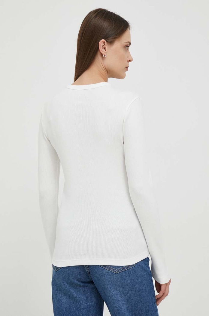 Îmbrăcăminte Lacoste longsleeve din bumbac TF1692 alb