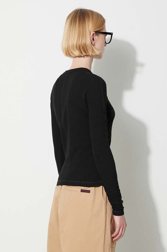 Clothing Y-3 cotton longsleeve top HY1251 black