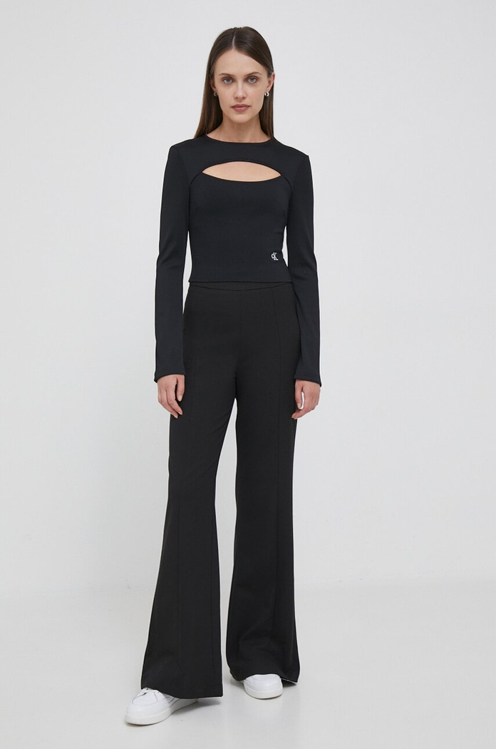 Calvin Klein Jeans hosszú ujjú J20J222009 fekete AW23