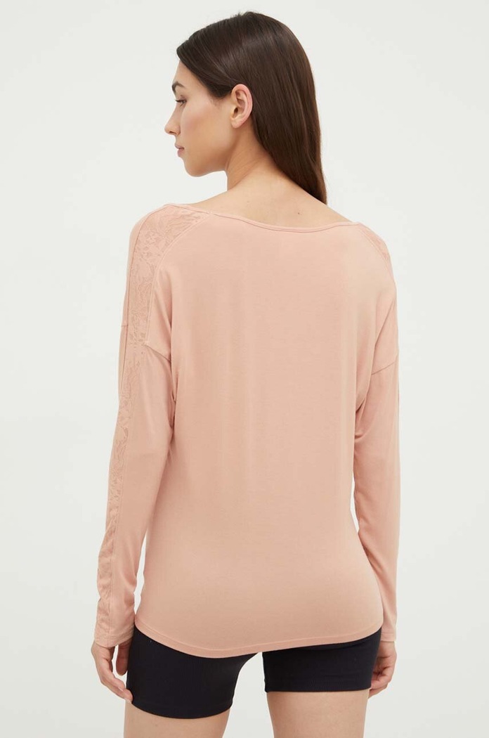 Ruházat Calvin Klein Underwear hosszú ujjú otthoni viseletre 000QS7006E rózsaszín