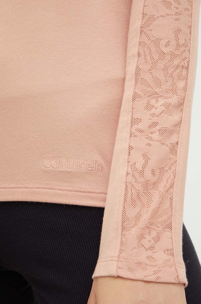 Calvin Klein Underwear hosszú ujjú otthoni viseletre rózsaszín 000QS7006E