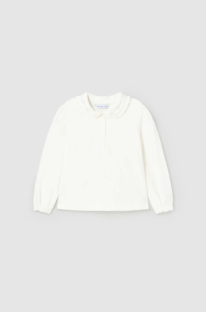 Mayoral longsleeve niemowlęcy z elastanem beżowy 104.4J.Baby.9BYX