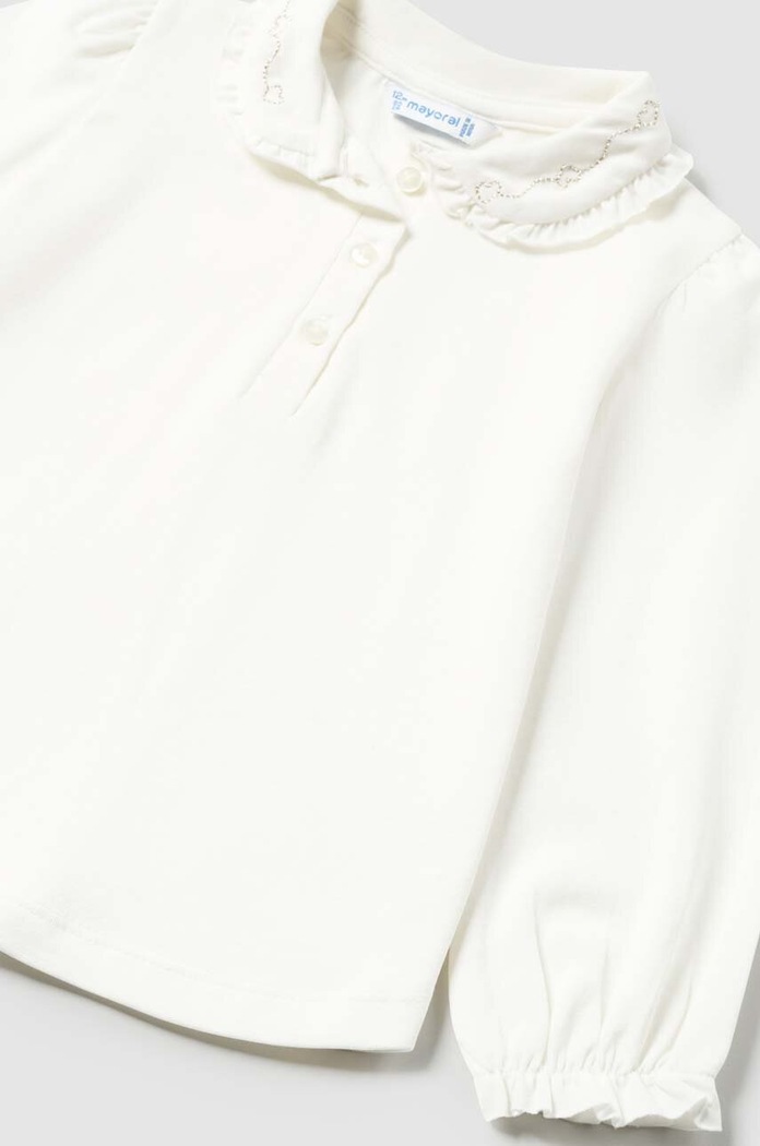 Dziewczynka Mayoral longsleeve niemowlęcy 104.4J.Baby.9BYX beżowy