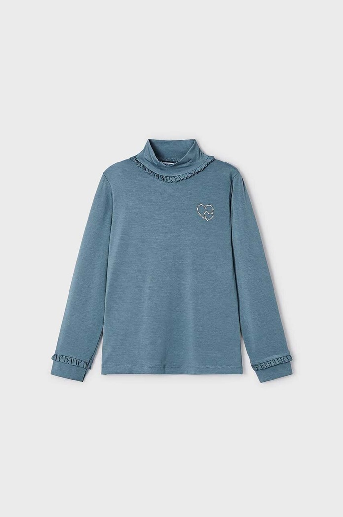 Mayoral longsleeve dziecięcy z elastanem niebieski 145.6D.Mini.9BYX