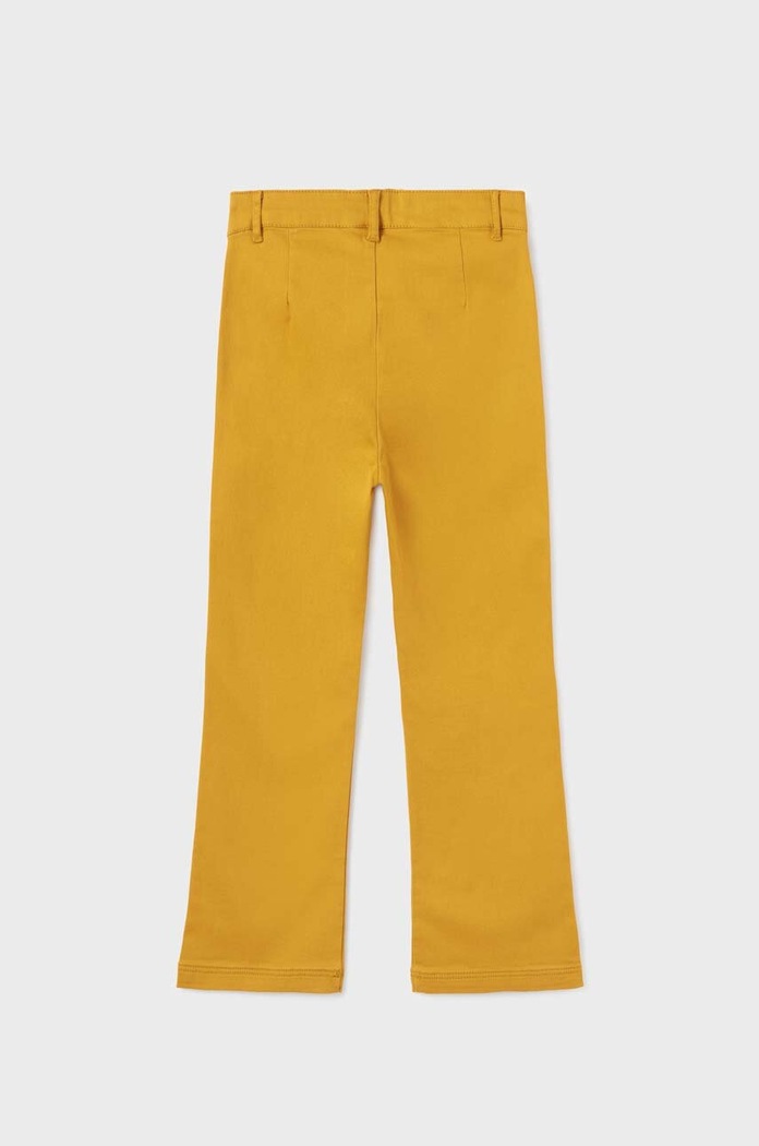 Mayoral pantaloni regular pentru copii din bumbac 7504.8C.Junior.9BYX galben