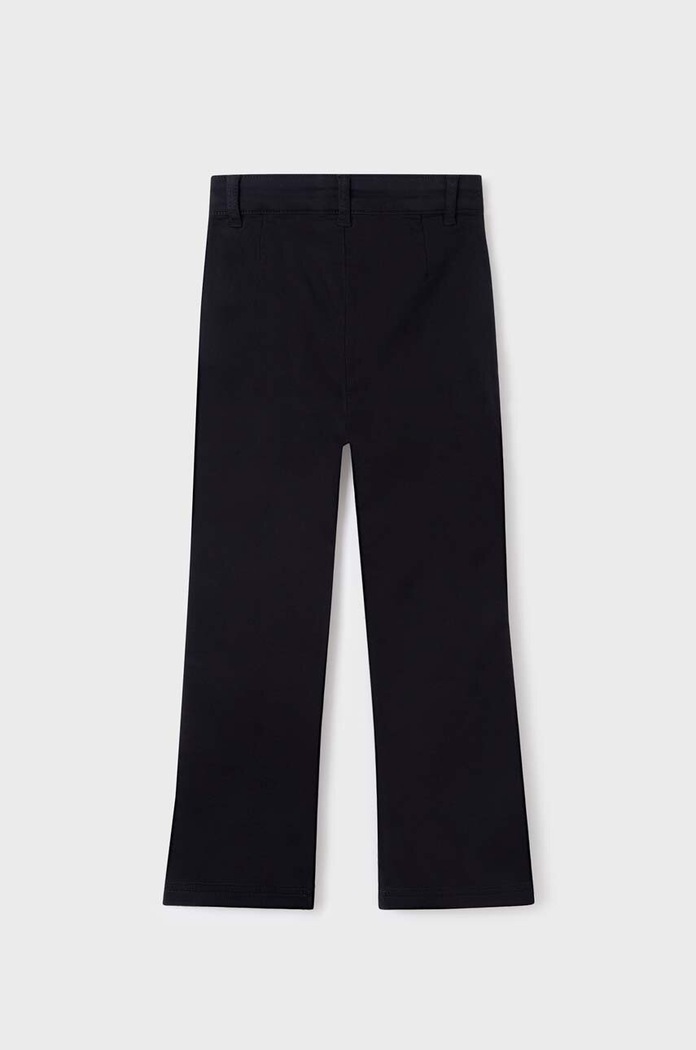 Pantaloni regular pentru copii din bumbac Mayoral negru 7504.8C.Junior.9BYX