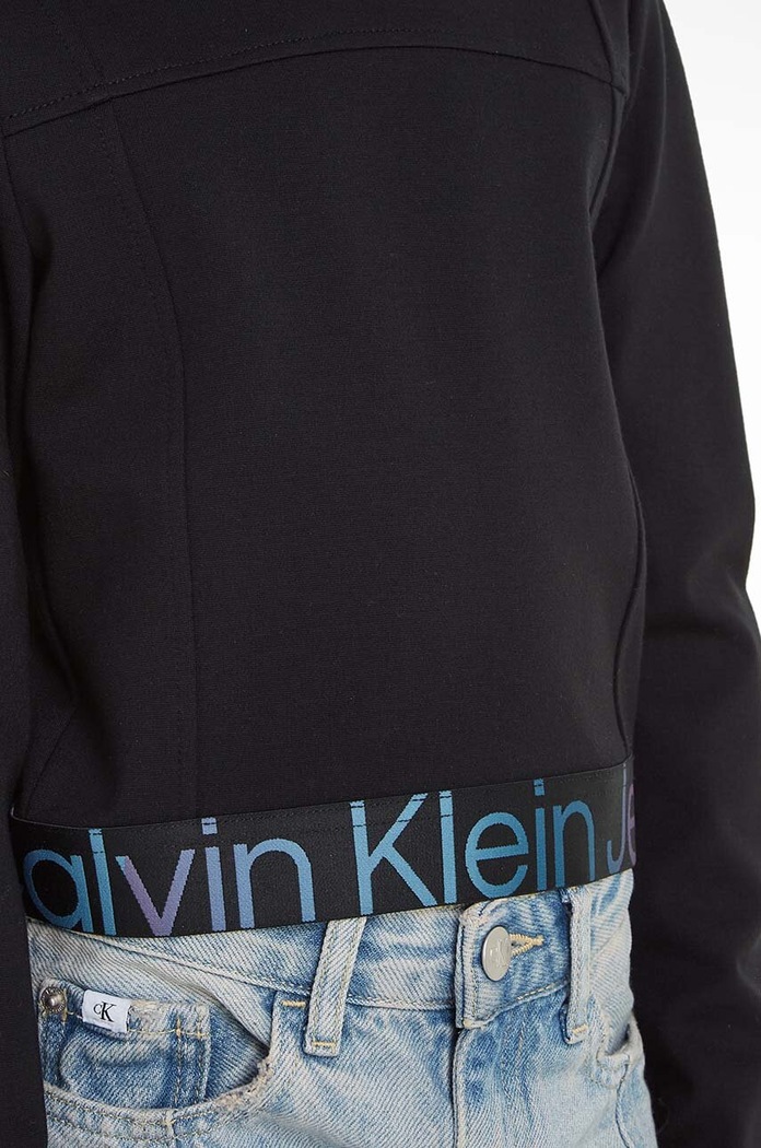 Otroška dolga majica Calvin Klein Jeans IG0IG02196.9BYX črna