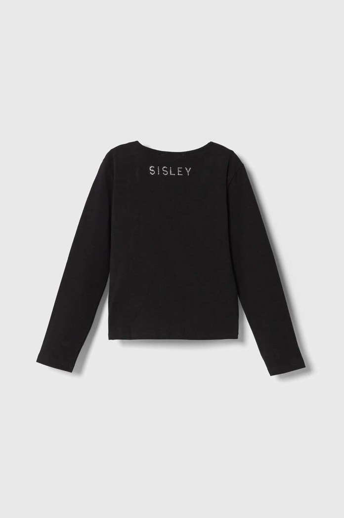 Παιδικό μακρυμάνικο Sisley 3DKEX103L.G.SEASONAL μαύρο AW23