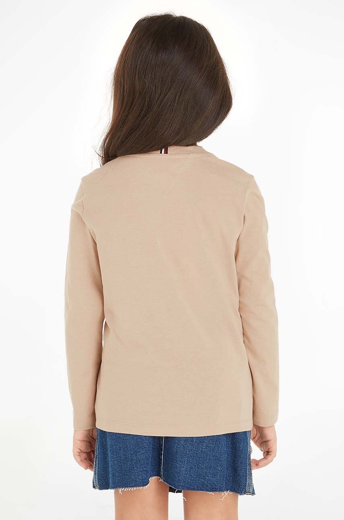Dětské bavlněné tričko s dlouhým rukávem Tommy Hilfiger KS0KS00202.74.122.9BYX