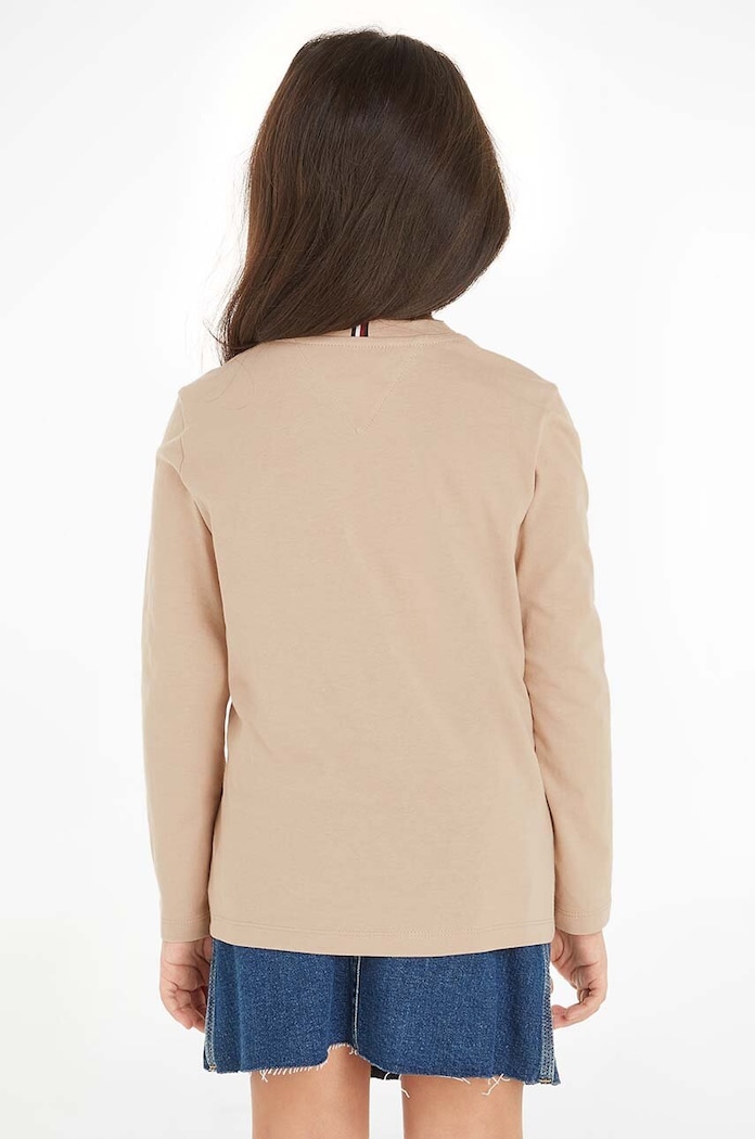 Dětské bavlněné tričko s dlouhým rukávem Tommy Hilfiger KS0KS00202.74.122.9BYX