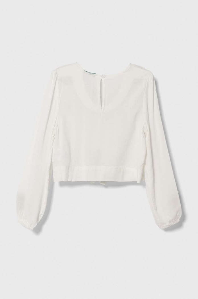 United Colors of Benetton bluza dziecięca 5FBKCQ01O.G.SEASONAL biały AW23