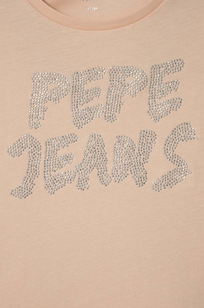 Djevojčice Dječja pamučna majica dugih rukava Pepe Jeans PG503043 roza