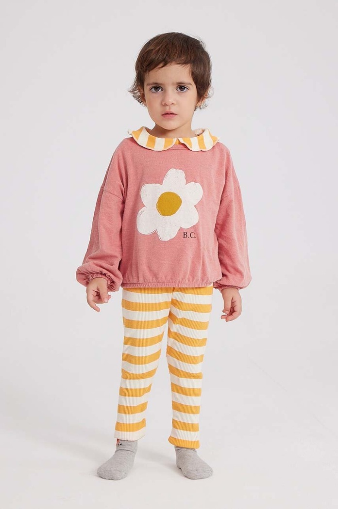 Pamučna majica dugih rukava za bebe Bobo Choses pamuk roza 223AB009