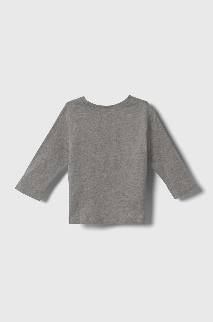 United Colors of Benetton gyerek pamut hosszú ujjú felső 3VR5G10AT.P.SEASONAL szürke AW23