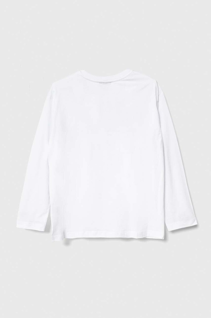 United Colors of Benetton gyerek pamut hosszú ujjú felső x Disney 3096C10G0.G.SEASONAL fehér AW23