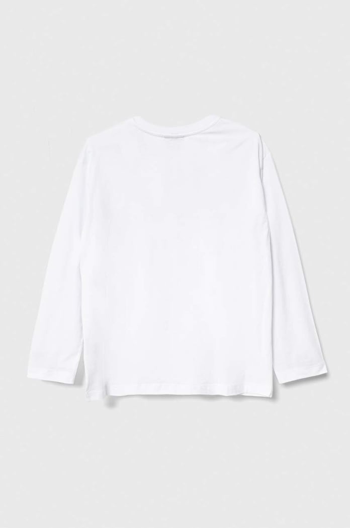 United Colors of Benetton gyerek pamut hosszú ujjú felső x Disney 3096C10G0.G.SEASONAL fehér AW23