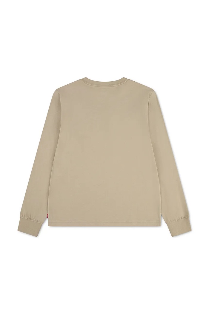 Levi's блуза с дълги ръкави за деца с памук GRAPHIC TEE SHIRT 8EC706 бежов AW24