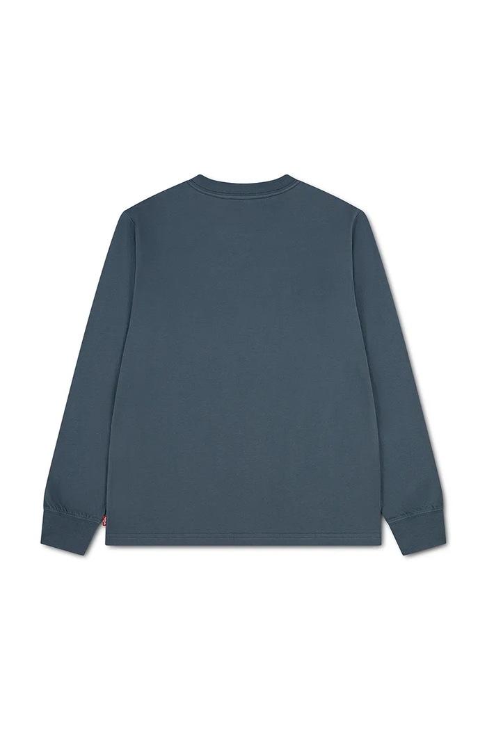 Levi's longsleeve dziecięcy z bawełną GRAPHIC TEE SHIRT 9EC706 granatowy AW24