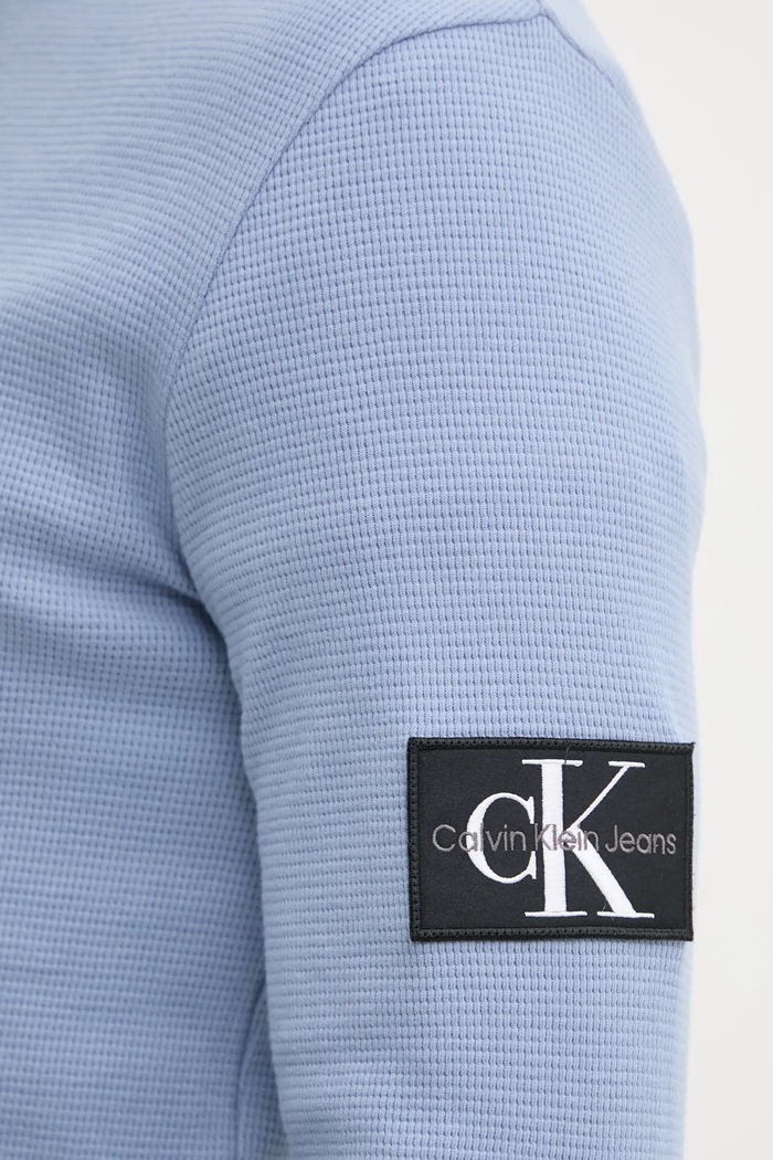 Calvin Klein Jeans bluza bawełniana J30J323485 niebieski
