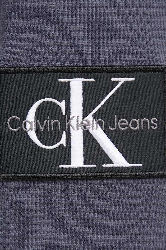 Bluza bawełniana Calvin Klein Jeans niebieski J30J323485