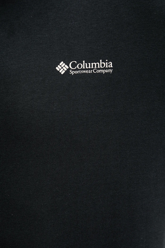 Βαμβακερή μπλούζα με μακριά μανίκια Columbia Explorers Canyon 2054553 μαύρο