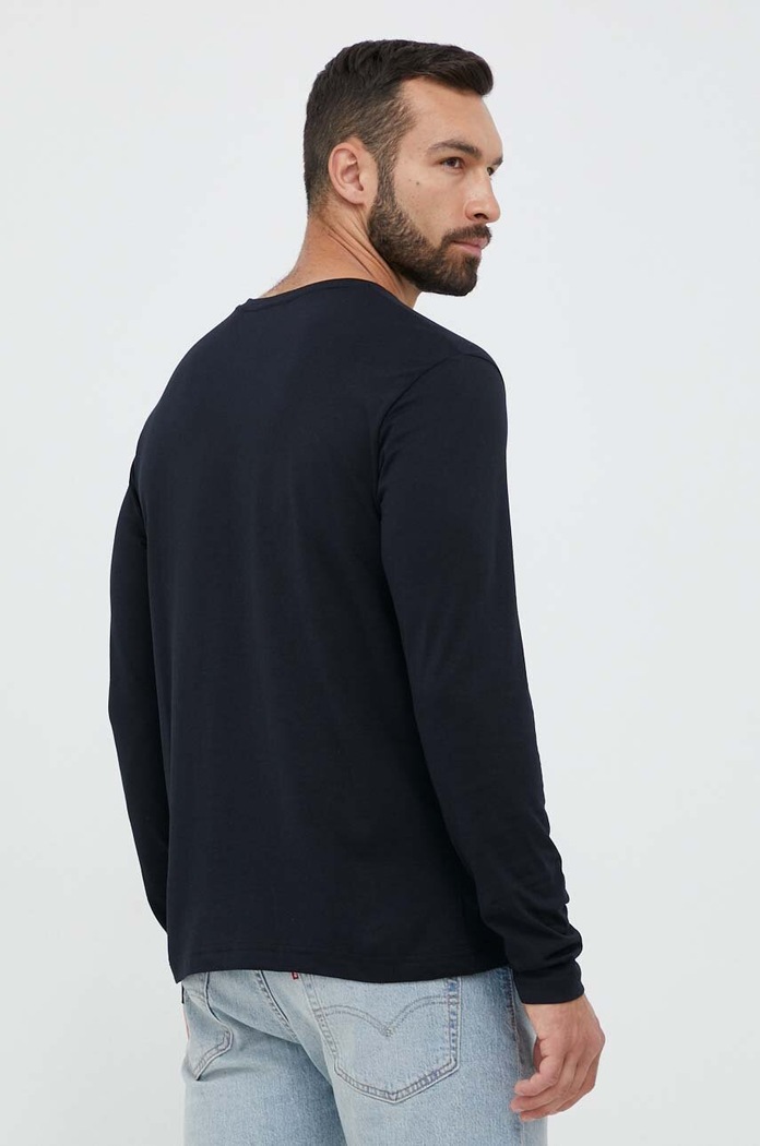 Îmbrăcăminte Gant longsleeve din bumbac 2004049 negru
