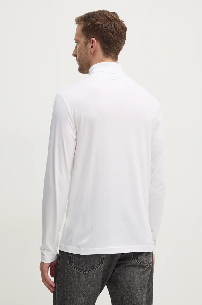 Oblečení Bavlněné tričko s dlouhým rukávem Calvin Klein K10K111858 bílá