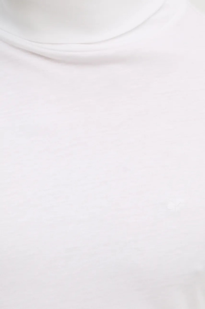 Bavlněné tričko s dlouhým rukávem Calvin Klein K10K111858 bílá