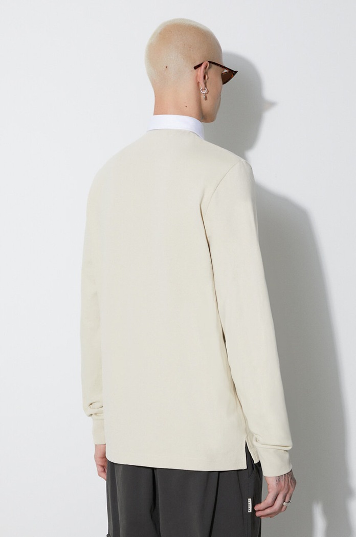 Clothing Taikan cotton longsleeve top L/S Polo Shirt TK0007.CRM beige